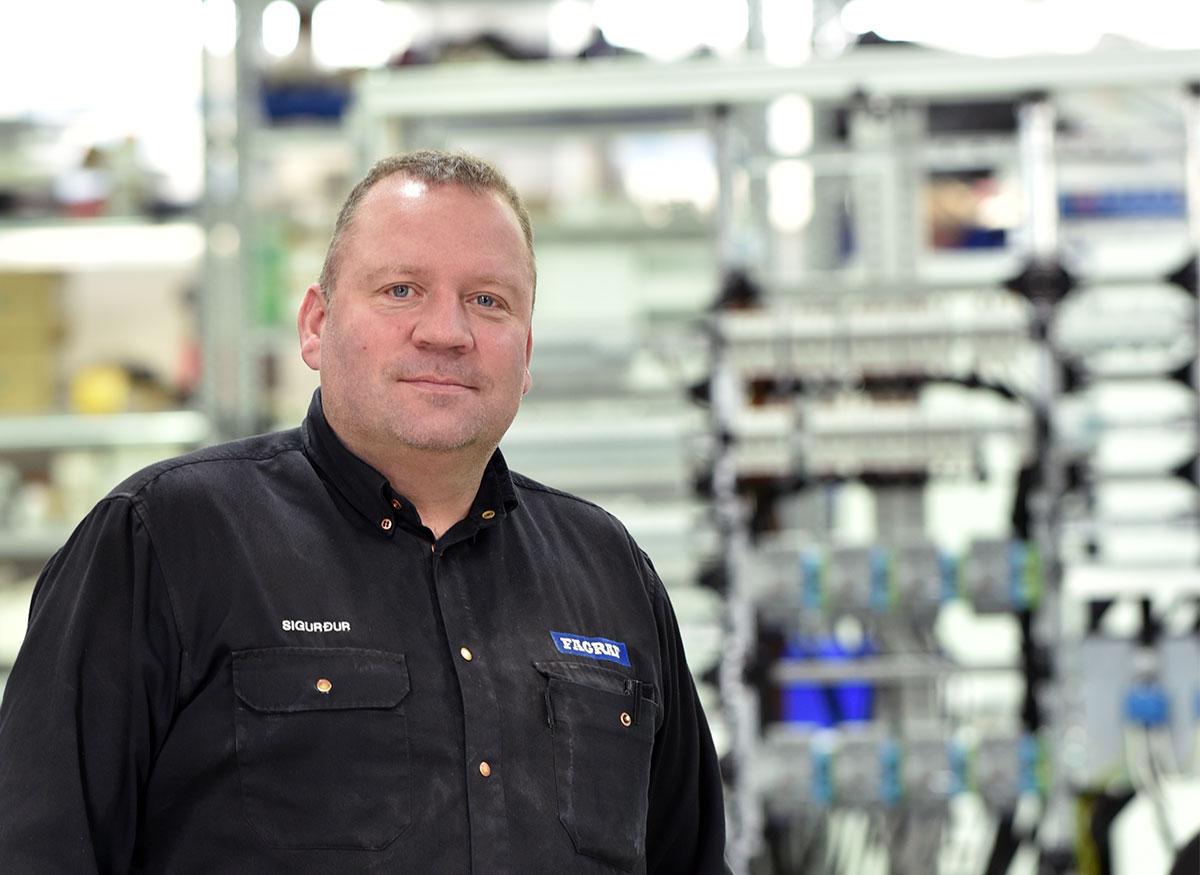 Sigurður Valur, master electrician at Fagraf